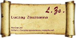 Luczay Zsuzsanna névjegykártya